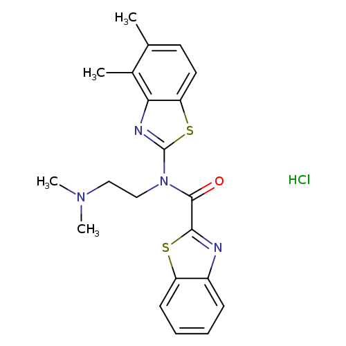 N-(4,5-dimethyl-1,3-benzothiazol-2-yl)-N-[2-(dimethylamino)ethyl]-1,3-benzothiazole-2-carboxamide hydrochloride