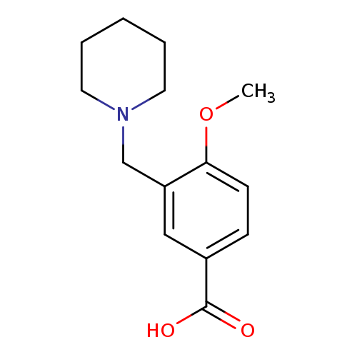 4-Methoxy-3-(piperidin-1-ylmethyl)benzoic acid