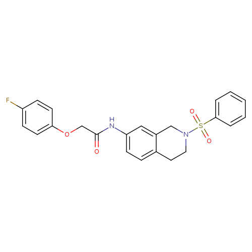 N-[2-(benzenesulfonyl)-1,2,3,4-tetrahydroisoquinolin-7-yl]-2-(4-fluorophenoxy)acetamide