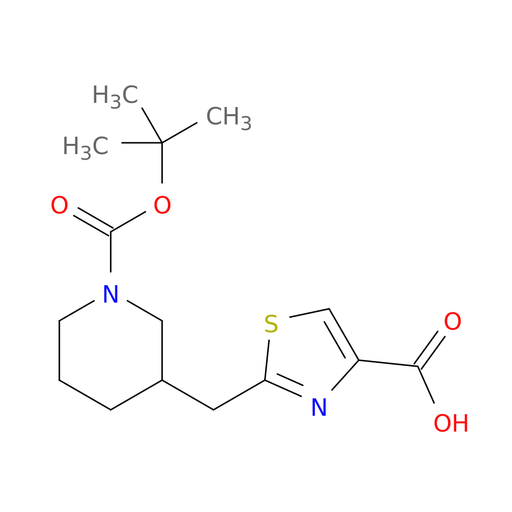 2-({1-[(tert-butoxy)carbonyl]piperidin-3-yl}methyl)-1,3-thiazole-4-carboxylic acid