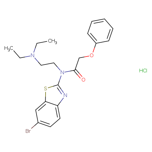 N-(6-bromo-1,3-benzothiazol-2-yl)-N-[2-(diethylamino)ethyl]-2-phenoxyacetamide hydrochloride