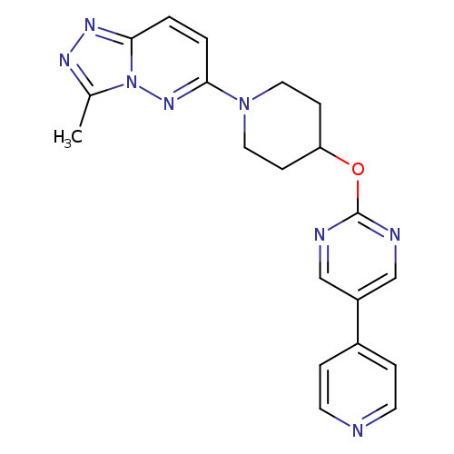 2-[(1-{3-methyl-[1,2,4]triazolo[4,3-b]pyridazin-6-yl}piperidin-4-yl)oxy]-5-(pyridin-4-yl)pyrimidine