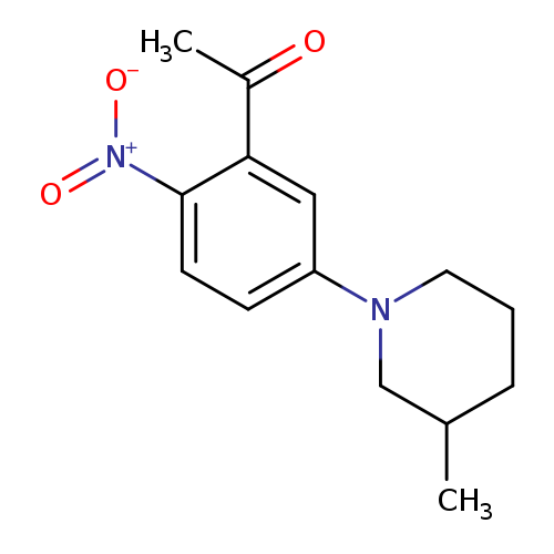 1-[5-(3-methylpiperidin-1-yl)-2-nitrophenyl]ethan-1-one