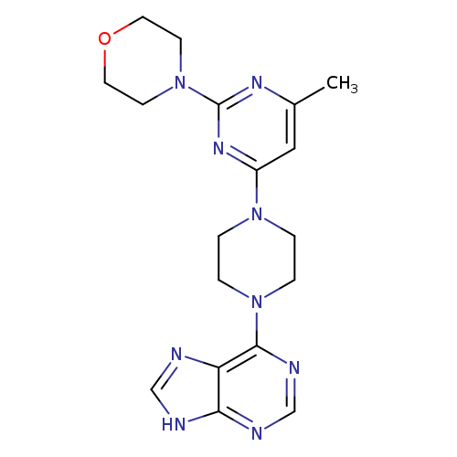 6-{4-[6-methyl-2-(morpholin-4-yl)pyrimidin-4-yl]piperazin-1-yl}-9H-purine