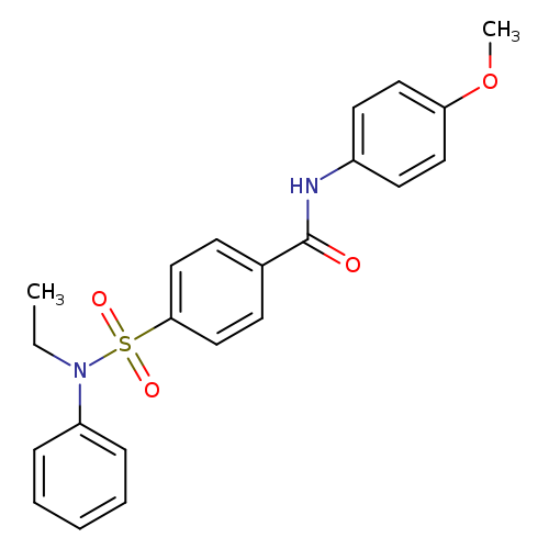 4-[ethyl(phenyl)sulfamoyl]-N-(4-methoxyphenyl)benzamide