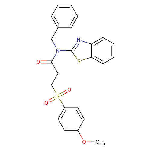 N-(1,3-benzothiazol-2-yl)-N-benzyl-3-(4-methoxybenzenesulfonyl)propanamide