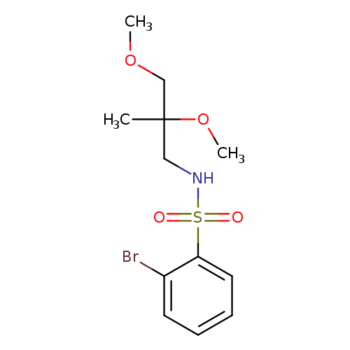 2-bromo-N-(2,3-dimethoxy-2-methylpropyl)benzene-1-sulfonamide