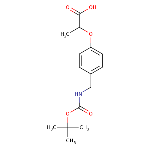 2-[4-({[(tert-butoxy)carbonyl]amino}methyl)phenoxy]propanoicacid