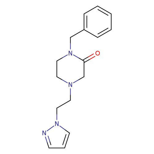 1-benzyl-4-[2-(1H-pyrazol-1-yl)ethyl]piperazin-2-one