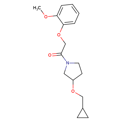 1-[3-(cyclopropylmethoxy)pyrrolidin-1-yl]-2-(2-methoxyphenoxy)ethan-1-one
