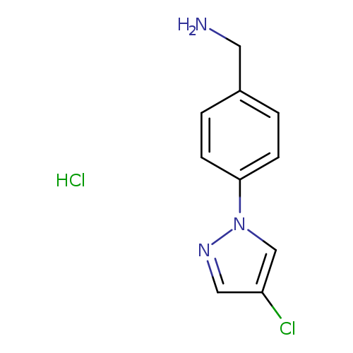 [4-(4-chloro-1H-pyrazol-1-yl)phenyl]methanamine hydrochloride