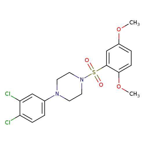 1-(3,4-dichlorophenyl)-4-[(2,5-dimethoxyphenyl)sulfonyl]piperazine