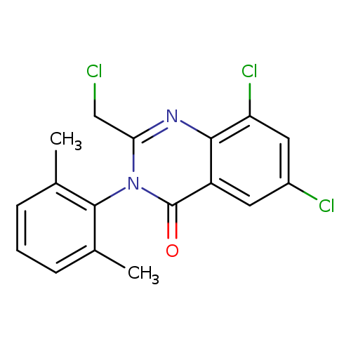 6,8-dichloro-2-(chloromethyl)-3-(2,6-dimethylphenyl)-3,4-dihydroquinazolin-4-one