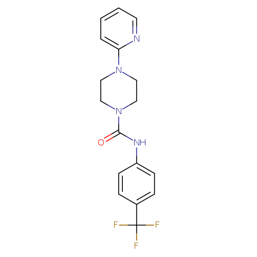 4-(pyridin-2-yl)-N-[4-(trifluoromethyl)phenyl]piperazine-1-carboxamide