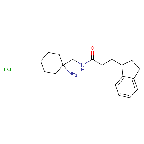 N-[(1-aminocyclohexyl)methyl]-3-(2,3-dihydro-1H-inden-1-yl)propanamidehydrochloride