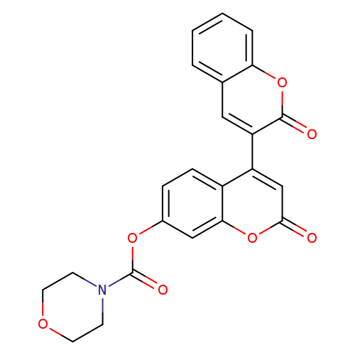 2,2'-dioxo-2H,2'H-[3,4'-bichromene]-7'-yl morpholine-4-carboxylate