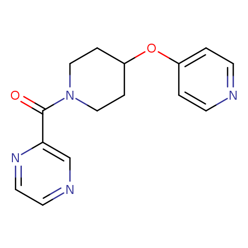 2-[4-(pyridin-4-yloxy)piperidine-1-carbonyl]pyrazine