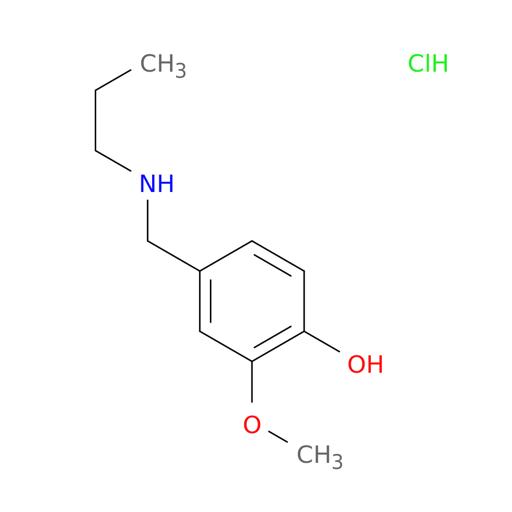 2-methoxy-4-[(propylamino)methyl]phenol hydrochloride