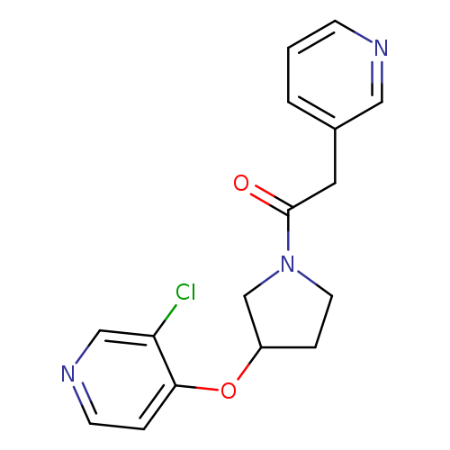 1-{3-[(3-chloropyridin-4-yl)oxy]pyrrolidin-1-yl}-2-(pyridin-3-yl)ethan-1-one