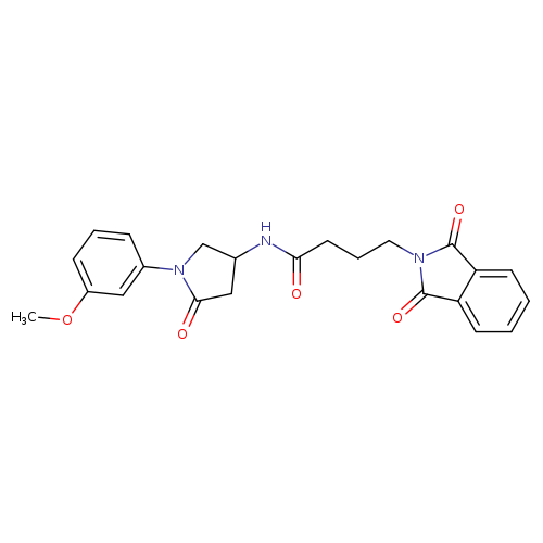 4-(1,3-dioxo-2,3-dihydro-1H-isoindol-2-yl)-N-[1-(3-methoxyphenyl)-5-oxopyrrolidin-3-yl]butanamide