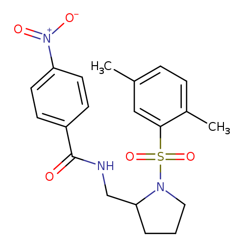 N-{[1-(2,5-dimethylbenzenesulfonyl)pyrrolidin-2-yl]methyl}-4-nitrobenzamide