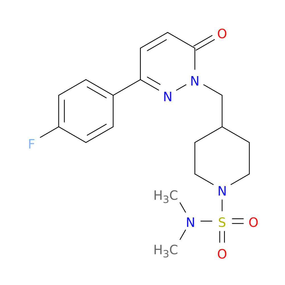 4-{[3-(4-fluorophenyl)-6-oxo-1,6-dihydropyridazin-1-yl]methyl}-N,N-dimethylpiperidine-1-sulfonamide