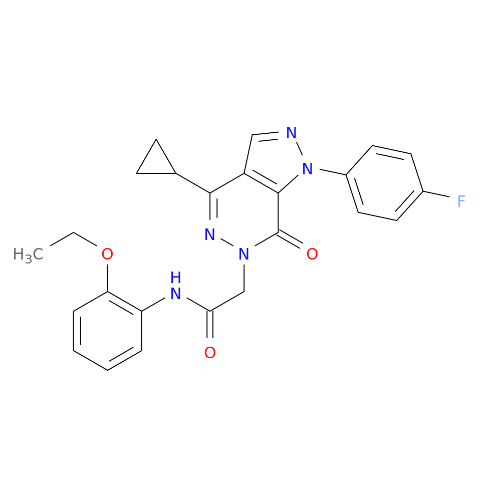 2-[4-cyclopropyl-1-(4-fluorophenyl)-7-oxo-1H,6H,7H-pyrazolo[3,4-d]pyridazin-6-yl]-N-(2-ethoxyphenyl)acetamide