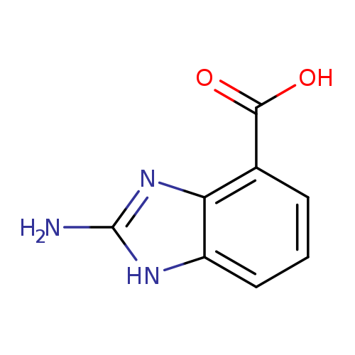 1H-Benzimidazole-4-carboxylic  acid,  2-amino-  (9CI)
