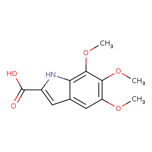 1H-Indole-2-carboxylic acid, 5,6,7-trimethoxy-