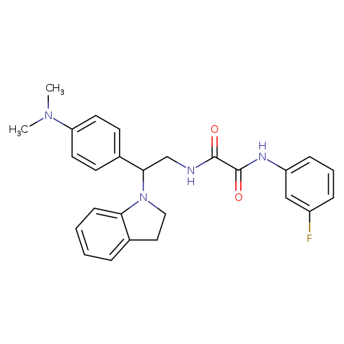 N-[2-(2,3-dihydro-1H-indol-1-yl)-2-[4-(dimethylamino)phenyl]ethyl]-N'-(3-fluorophenyl)ethanediamide