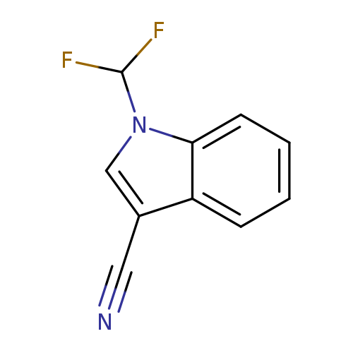 1-(difluoromethyl)-1H-indole-3-carbonitrile