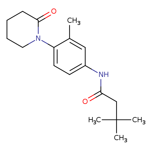 3,3-dimethyl-N-[3-methyl-4-(2-oxopiperidin-1-yl)phenyl]butanamide