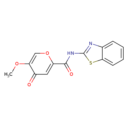N-(1,3-benzothiazol-2-yl)-5-methoxy-4-oxo-4H-pyran-2-carboxamide