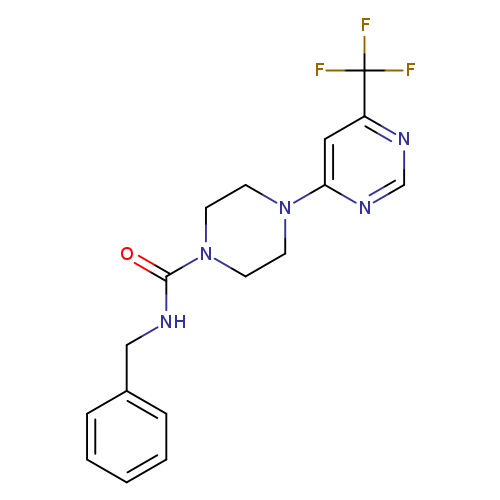 N-benzyl-4-[6-(trifluoromethyl)pyrimidin-4-yl]piperazine-1-carboxamide