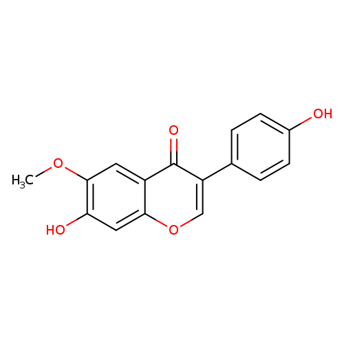 4H-1-Benzopyran-4-one, 7-hydroxy-3-(4-hydroxyphenyl)-6-methoxy-