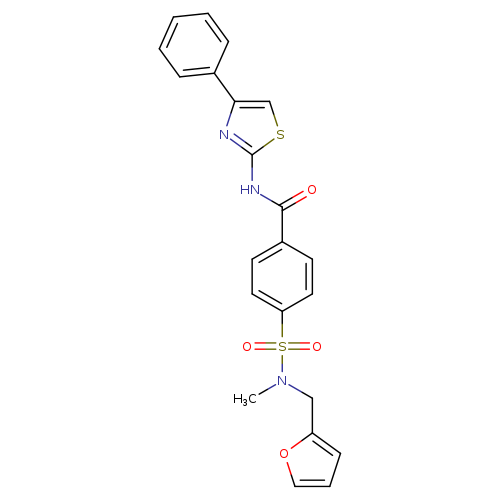 4-{[(furan-2-yl)methyl](methyl)sulfamoyl}-N-(4-phenyl-1,3-thiazol-2-yl)benzamide