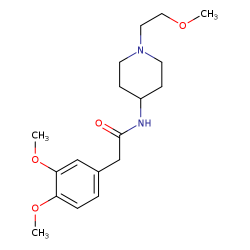 2-(3,4-dimethoxyphenyl)-N-[1-(2-methoxyethyl)piperidin-4-yl]acetamide