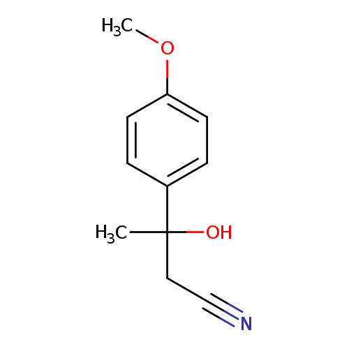 3-hydroxy-3-(4-methoxyphenyl)butanenitrile