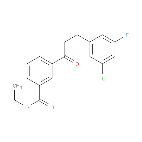 3'-Carboethoxy-3-(3-chloro-5-fluorophenyl)propiophenone