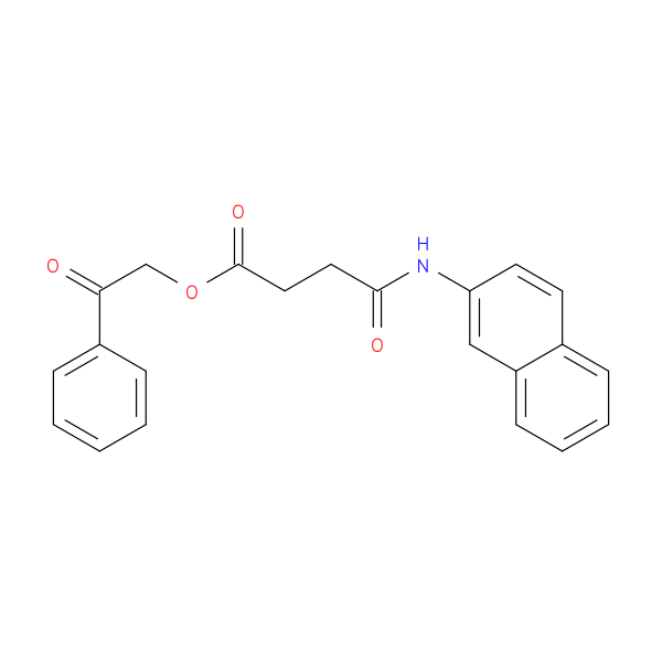 2-oxo-2-phenylethyl 3-[(naphthalen-2-yl)carbamoyl]propanoate