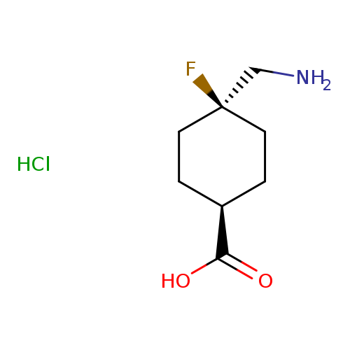 (1s,4s)-4-(aminomethyl)-4-fluorocyclohexane-1-carboxylic acid hydrochloride