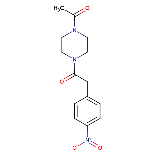 Ethanone, 1-(4-acetyl-1-piperazinyl)-2-(4-nitrophenyl)-