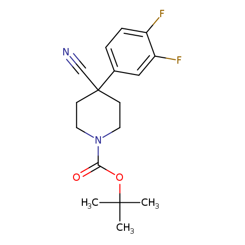 Tert-butyl 4-cyano-4-(3,4-difluorophenyl)piperidine-1-carboxylate