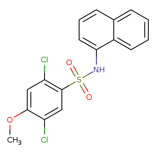 2,5-dichloro-4-methoxy-N-(naphthalen-1-yl)benzene-1-sulfonamide