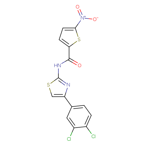 N-[4-(3,4-dichlorophenyl)-1,3-thiazol-2-yl]-5-nitrothiophene-2-carboxamide