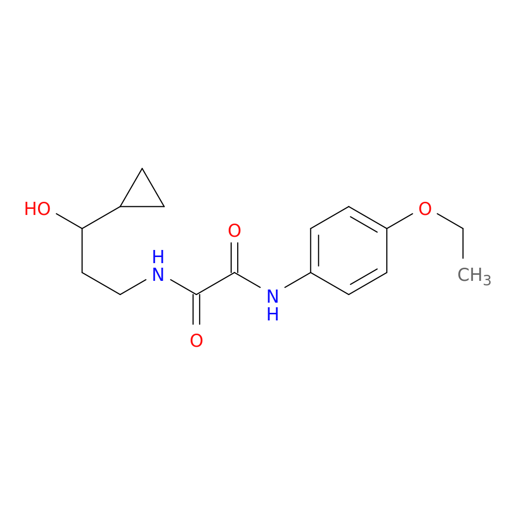 N-(3-cyclopropyl-3-hydroxypropyl)-N'-(4-ethoxyphenyl)ethanediamide