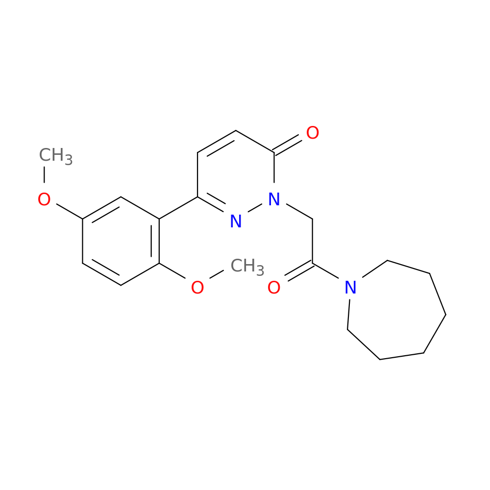 2-[2-(azepan-1-yl)-2-oxoethyl]-6-(2,5-dimethoxyphenyl)-2,3-dihydropyridazin-3-one