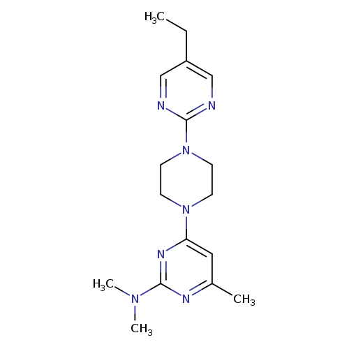 4-[4-(5-ethylpyrimidin-2-yl)piperazin-1-yl]-N,N,6-trimethylpyrimidin-2-amine