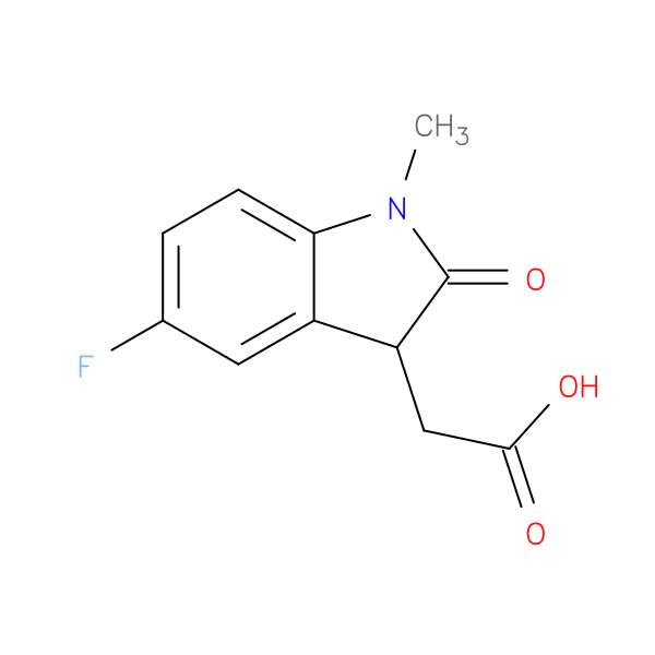 (5-Fluoro-1-methyl-2-oxo-2,3-dihydro-1h-indol-3-yl)acetic acid
