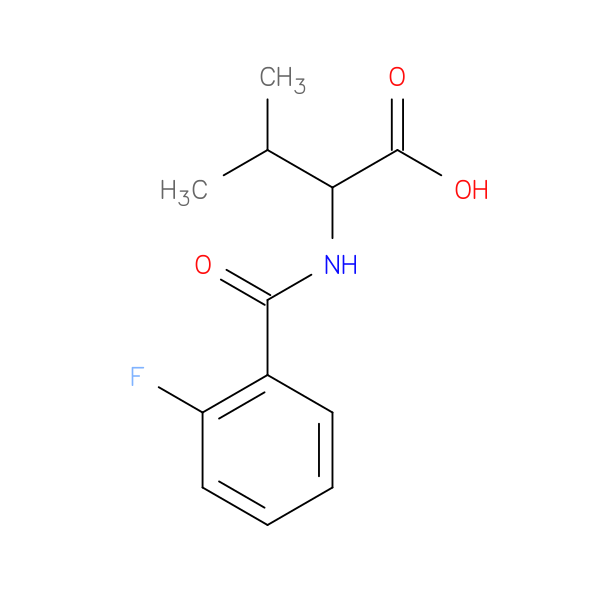 2-[(2-fluorophenyl)formamido]-3-methylbutanoic acid